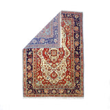 Antique  Mohtasham Kashan Rug 4'5" x 6' 9"