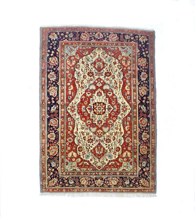 Antique  Mohtasham Kashan Rug 4'5