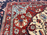 Antique  Mohtasham Kashan Rug 4'5" x 6' 9"