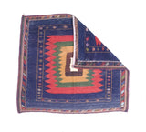 Antique  Tribal Kilim Rug 4'5" x 4' 11''