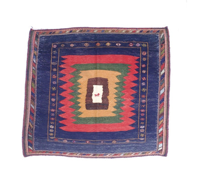 Antique  Tribal Kilim Rug 4'5
