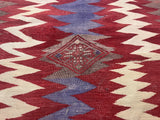 Antique  Tribal Kilim Rug 3'9" x 3' 10''