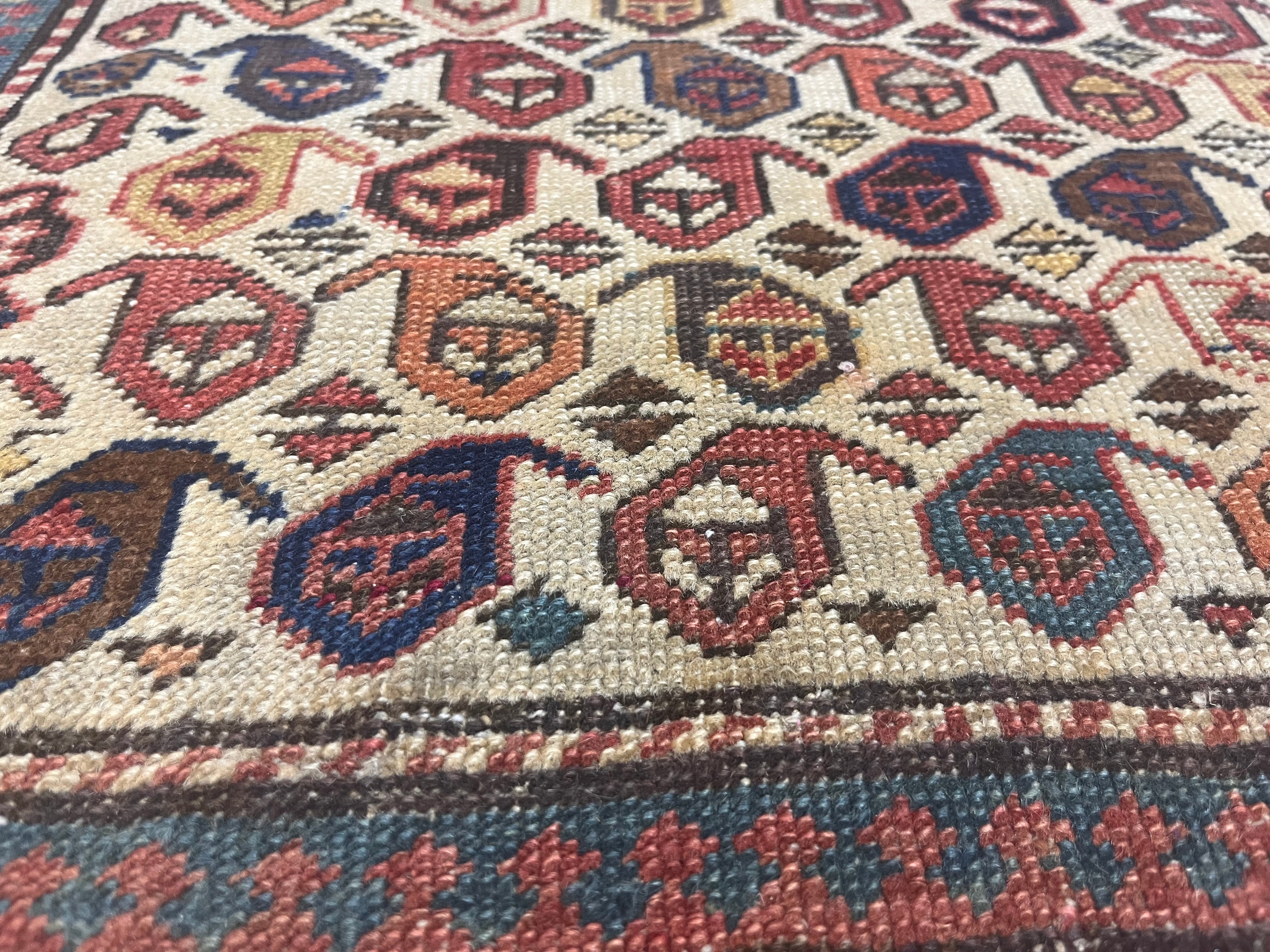 Antique Caucasian Shirvan Rug 2'9" x 5' 7"