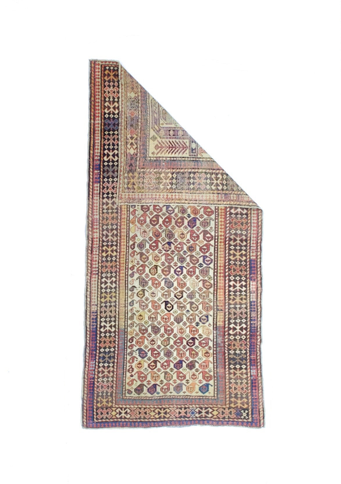 Antique Caucasian Shirvan Rug 2'9" x 5' 7"
