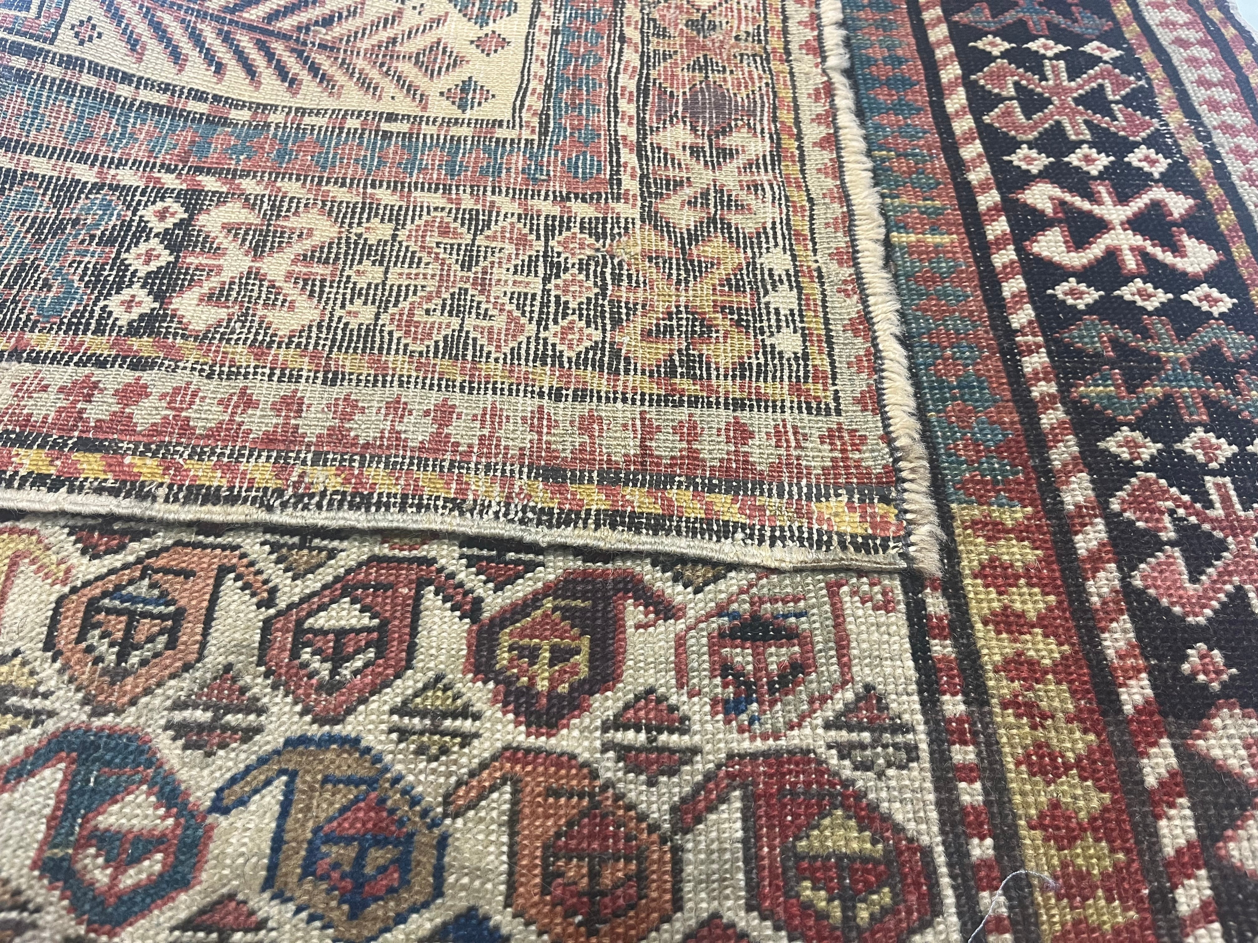 Antique Caucasian Shirvan Rug 2'9" x 5' 7"