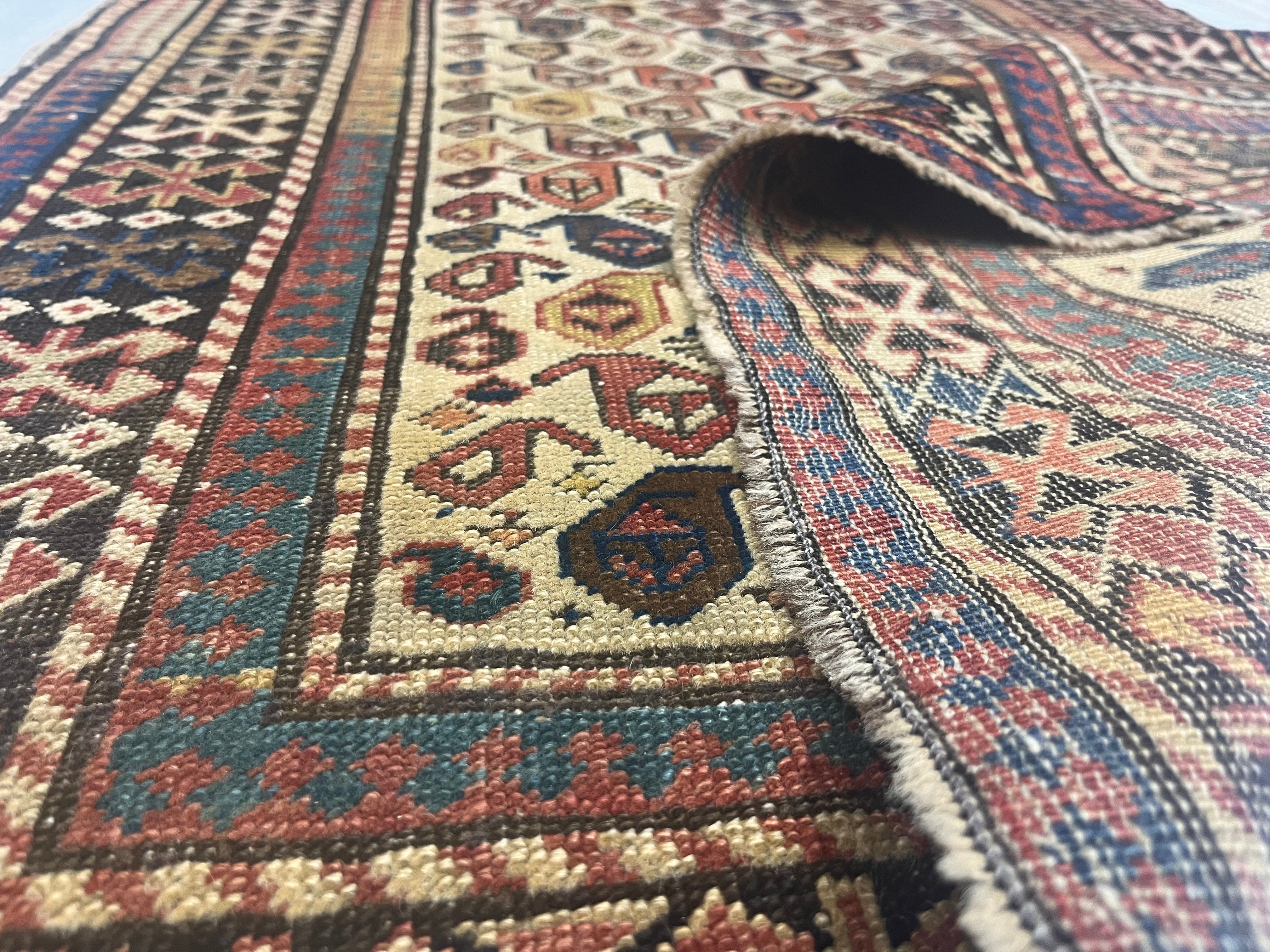 Antique Caucasian Shirvan Rug 2'9" x 5' 7"