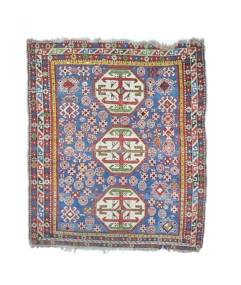 Antique Caucasian Shirvan Rug 3'9