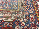 Antique Caucasian Shirvan Rug 3'9" x 4' 3"