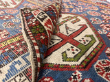 Antique Caucasian Shirvan Rug 3'9" x 4' 3"