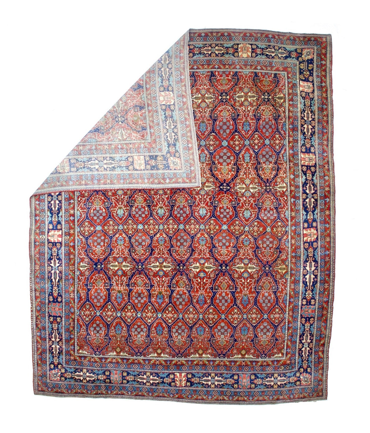 Antique Mohtasham Rug 10'5" x 13' 1"