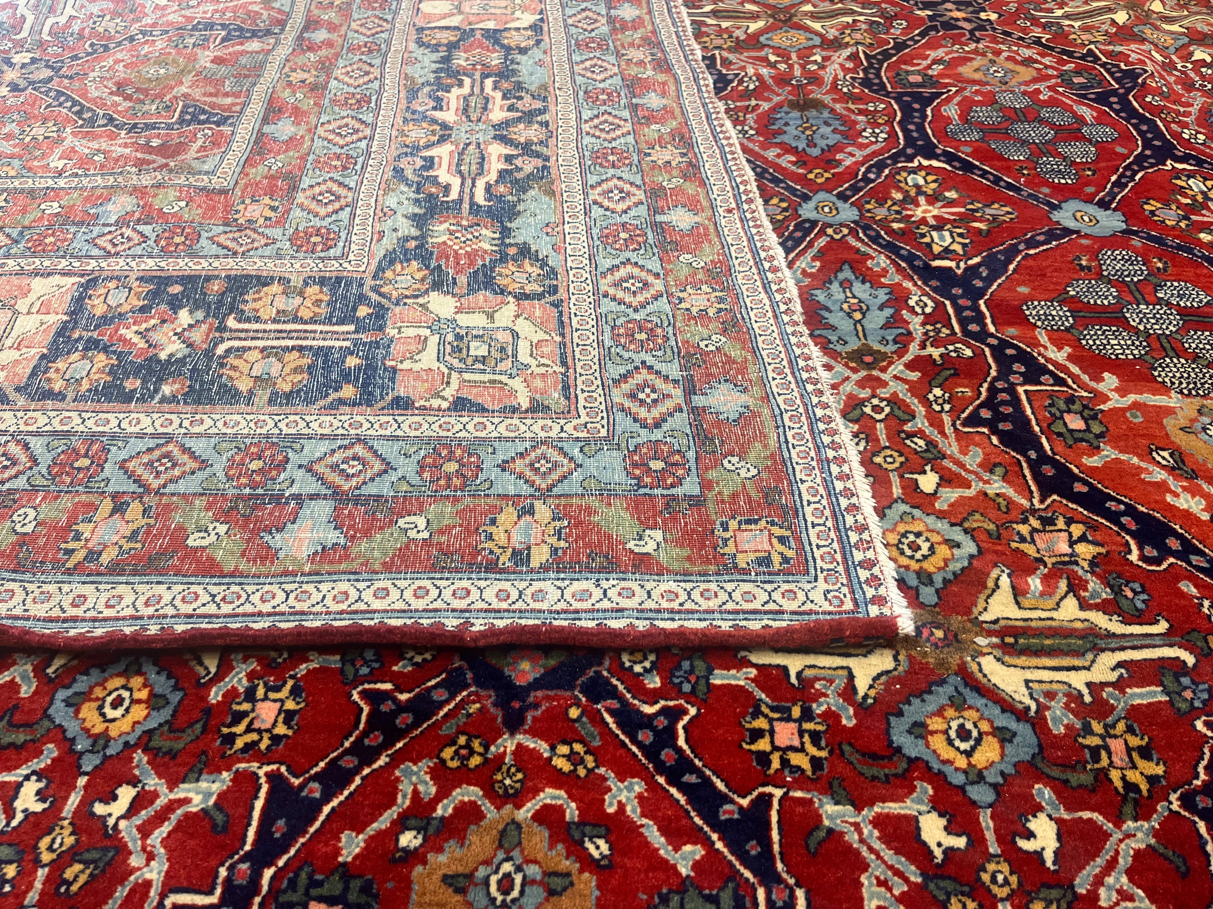 Antique Mohtasham Rug 10'5" x 13' 1"