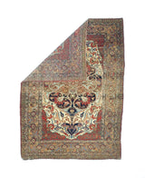 Antique Persian Lavar Kerman Rug 5'5" x 7' 6''