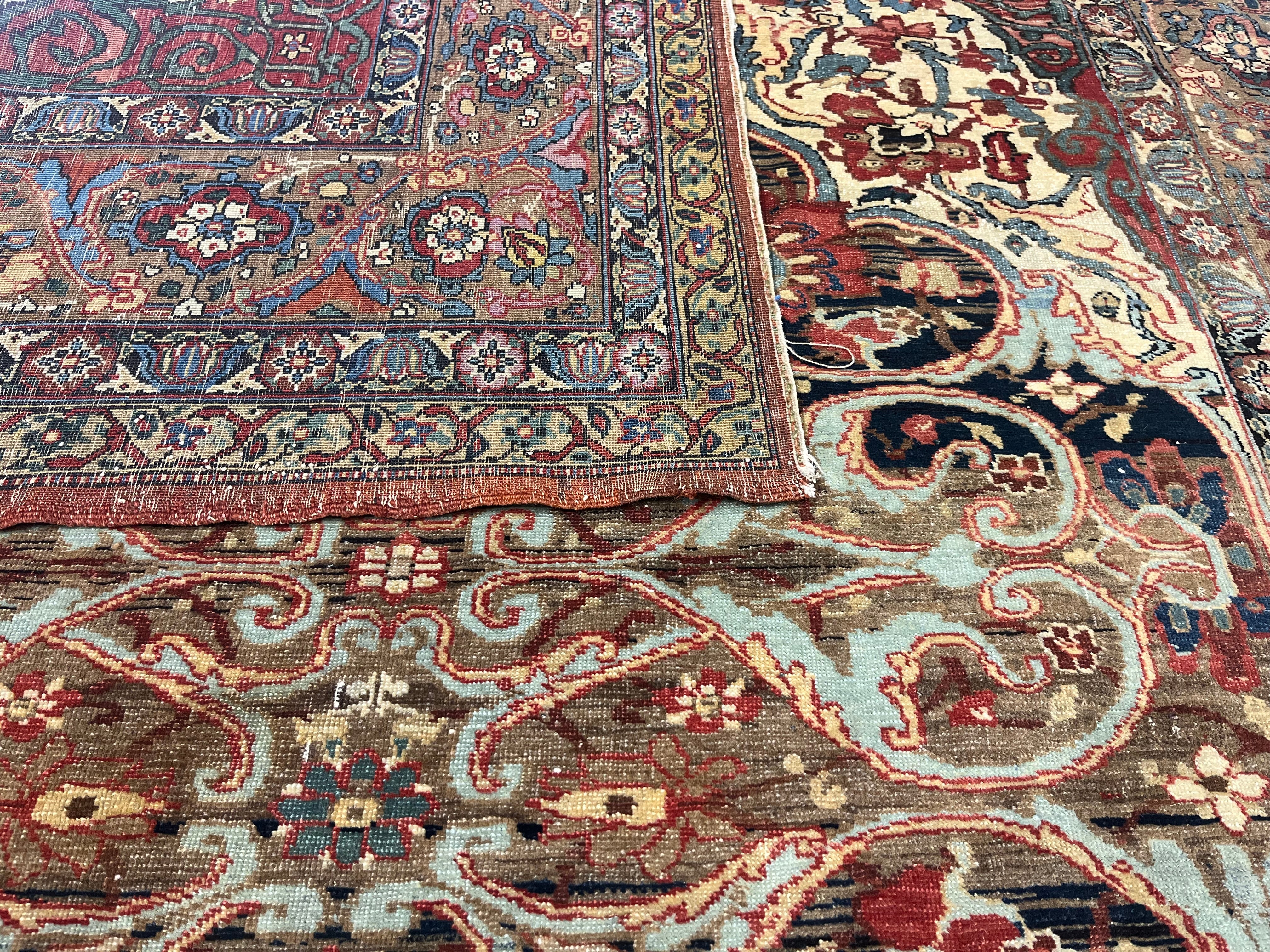 Antique Persian Lavar Kerman Rug 5'5" x 7' 6''