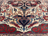 Antique Persian Lavar Kerman Rug 5'5" x 7' 6''