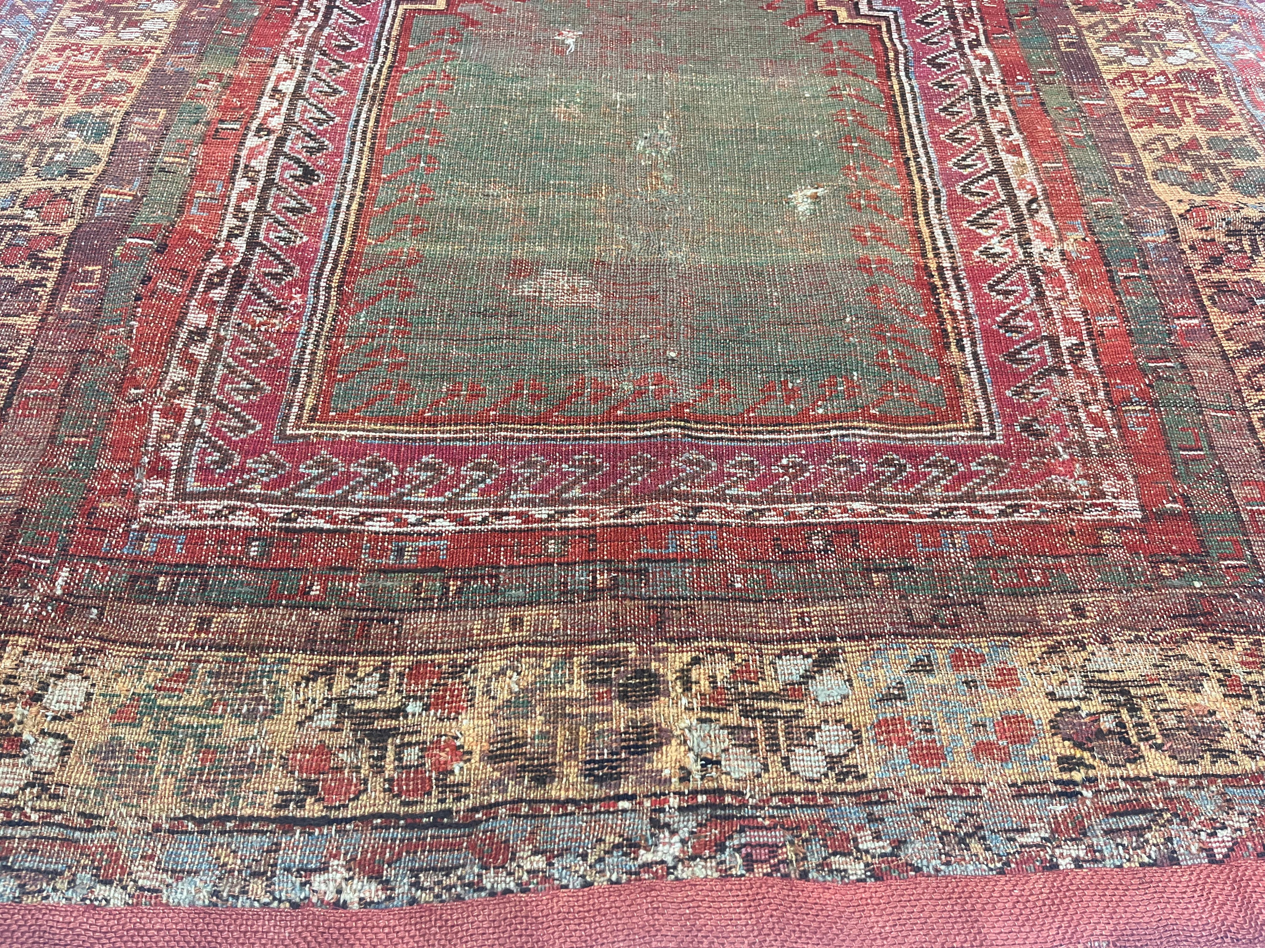Antique Turkish Anatolian Rug 3'9" x 5' 2"