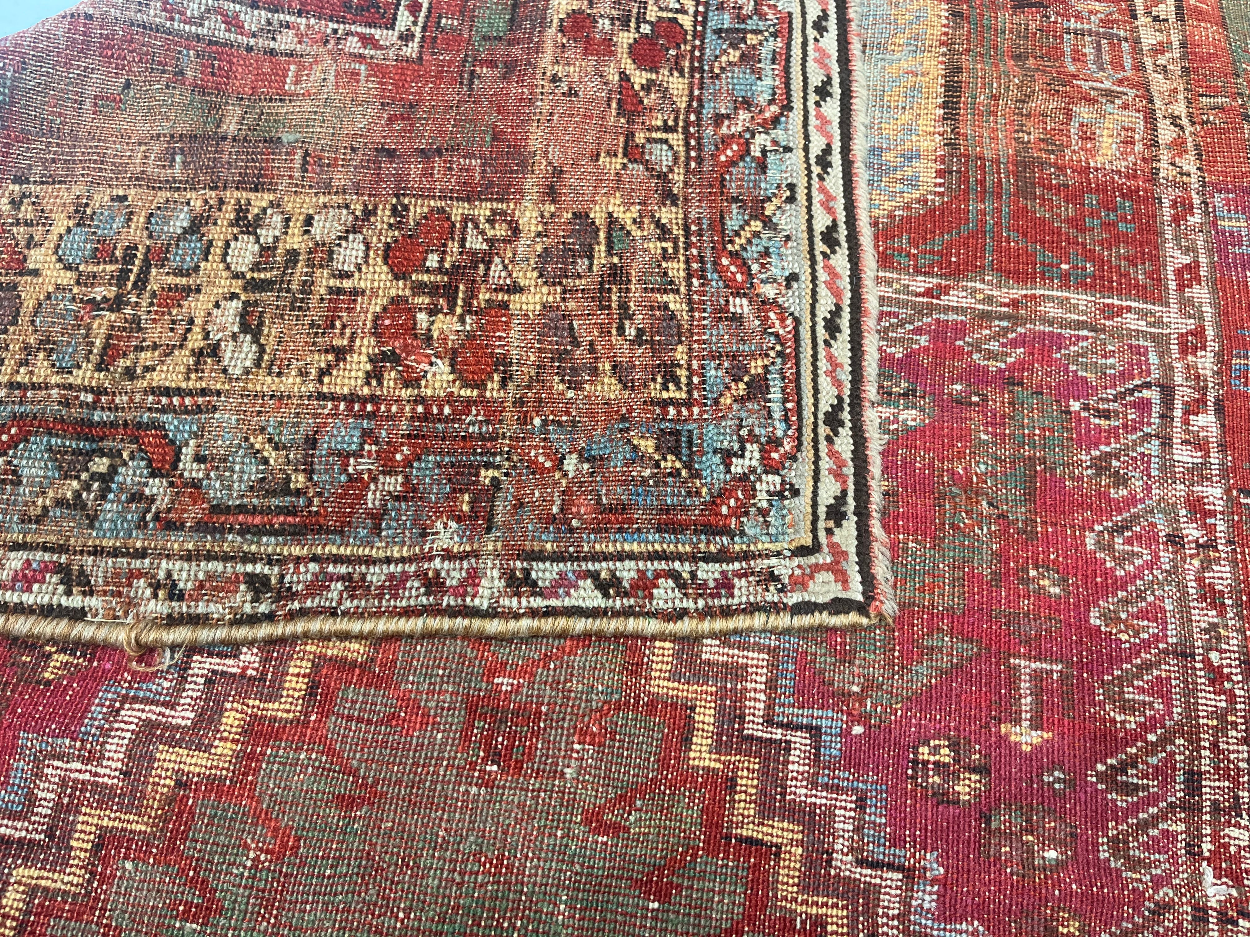 Antique Turkish Anatolian Rug 3'9" x 5' 2"