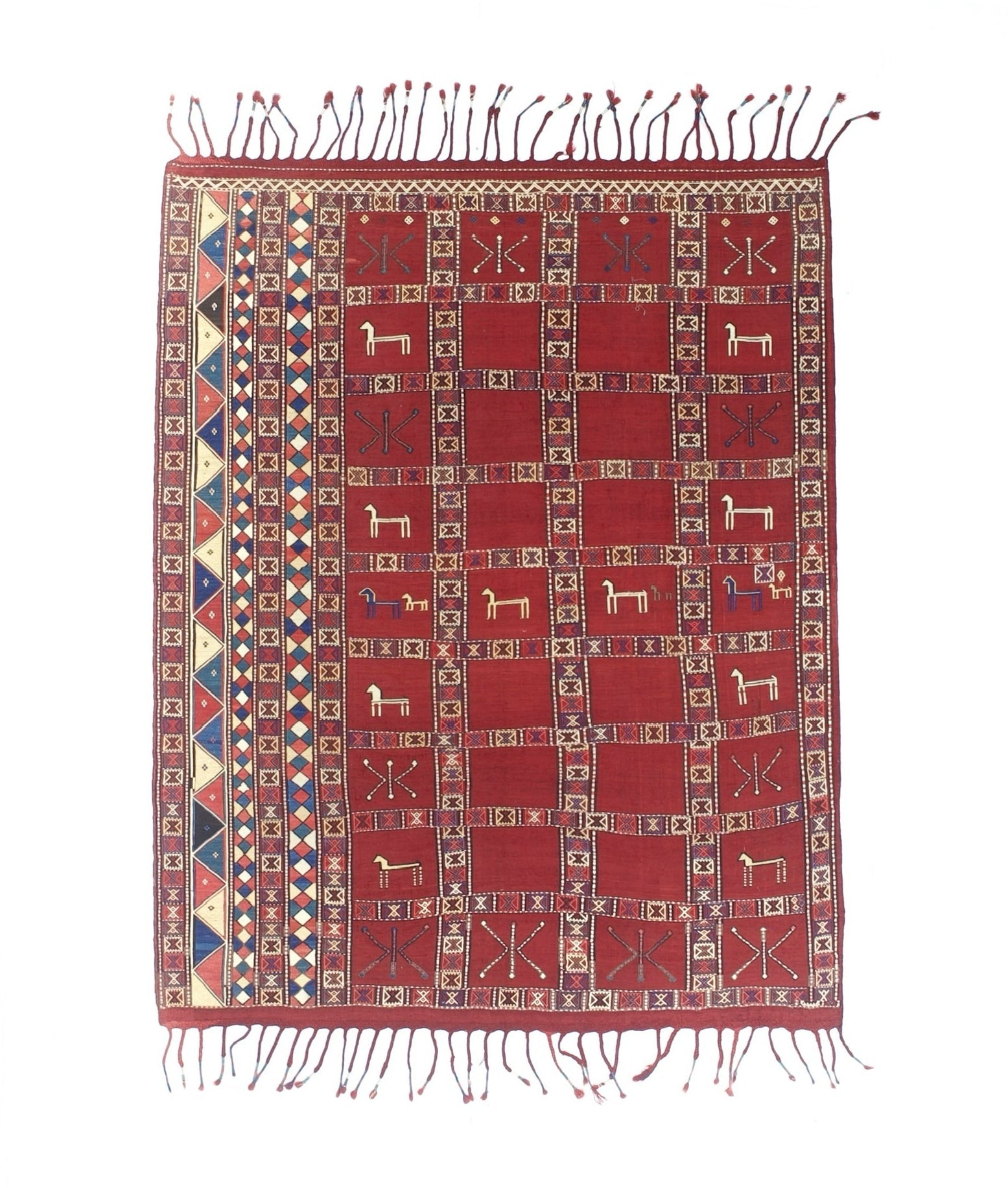 Antique Caucasian Verneh Kilim Rug 5'7" x 7' 0"