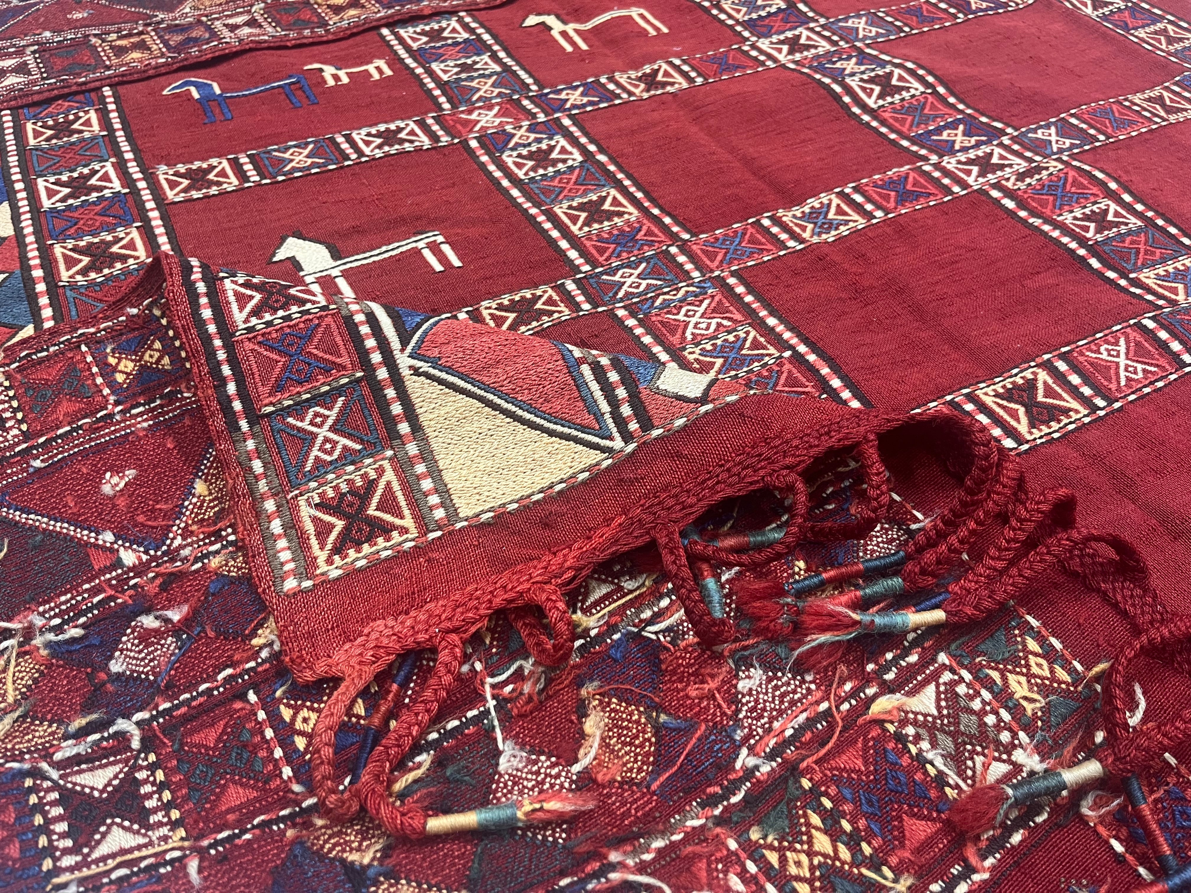 Antique Caucasian Verneh Kilim Rug 5'7" x 7' 0"