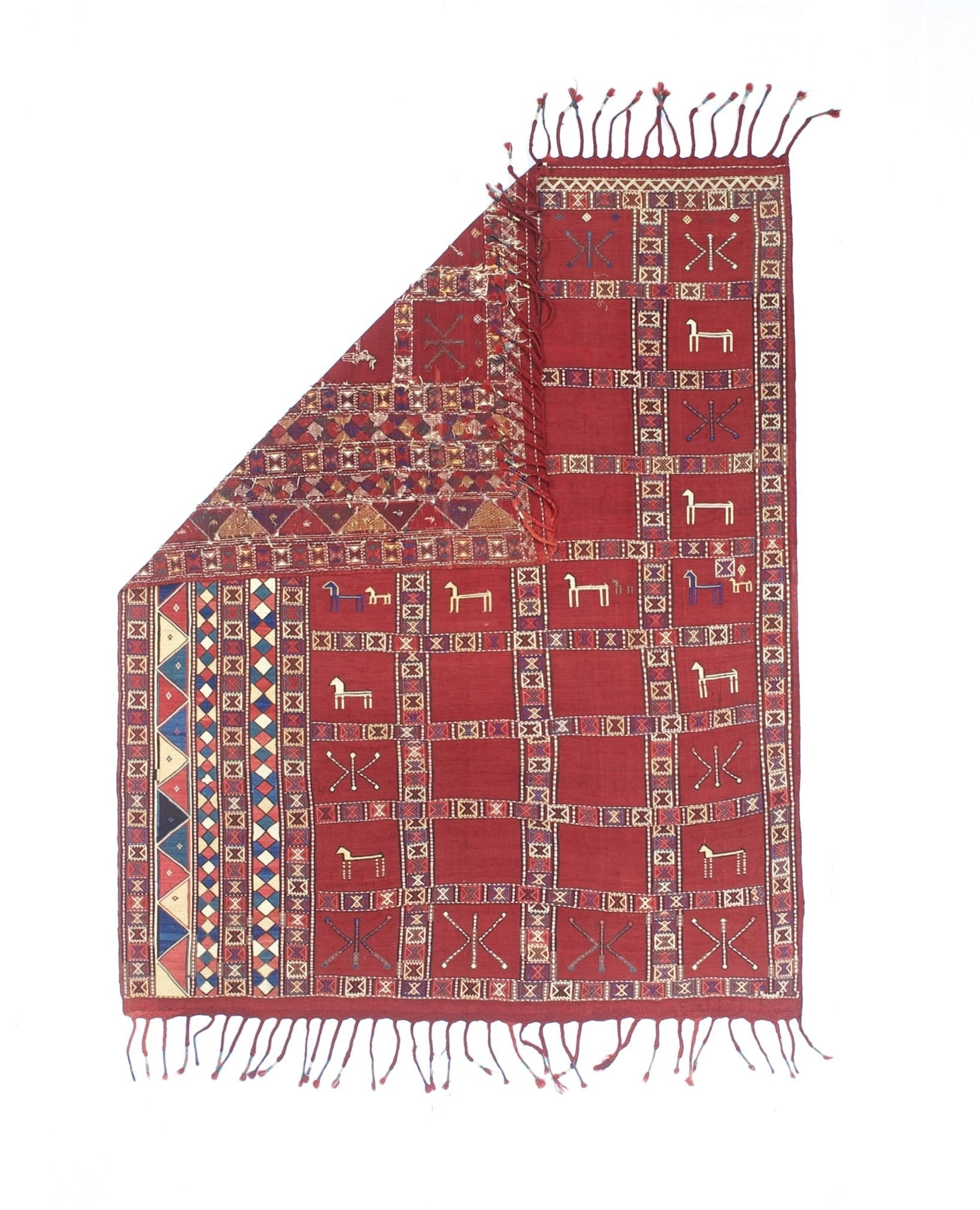 Antique Caucasian Verneh Kilim Rug 5'7" x 7' 0"