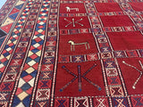 Antique Caucasian Verneh Kilim Rug 5'7" x 7' 0"