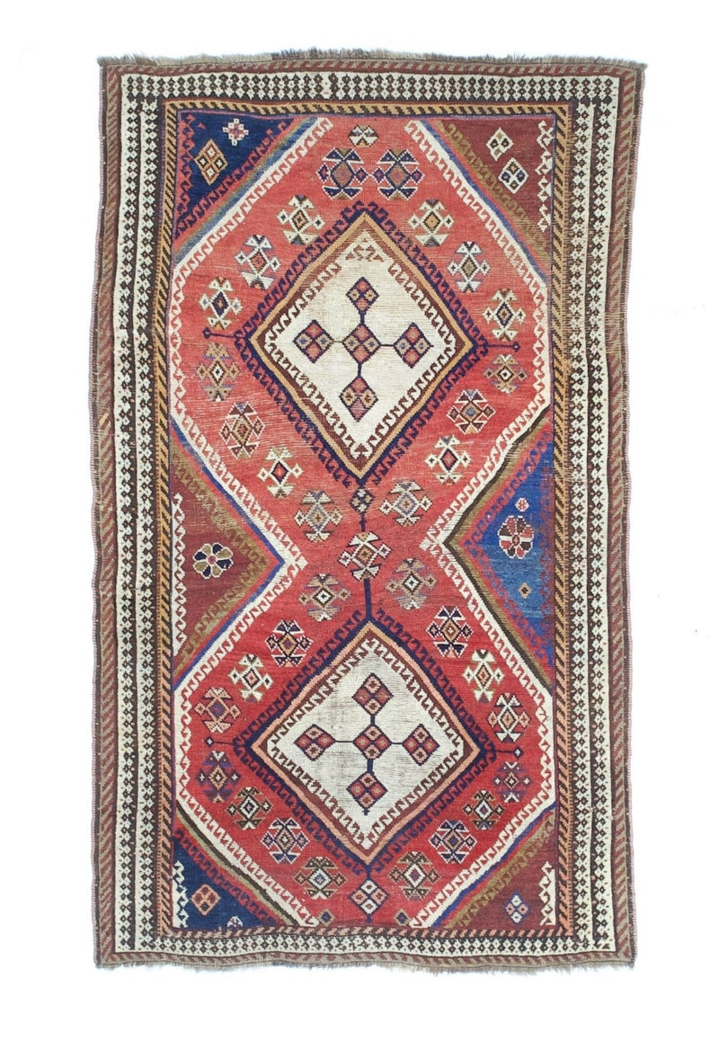 Fine Antique Persian Qashqai Rug 4' 3