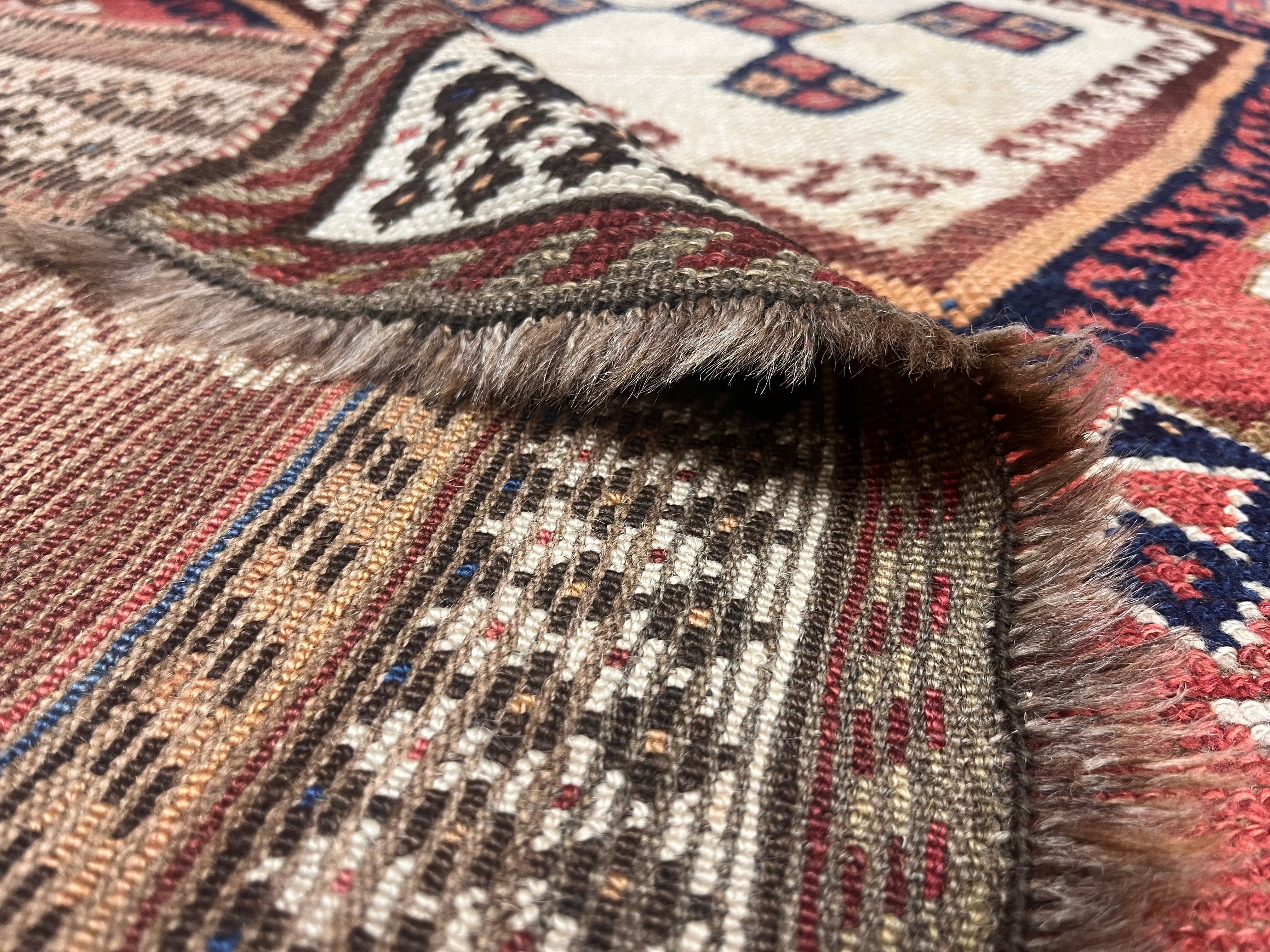 Fine Antique Persian Qashqai Rug 4' 3" x 7' 3"