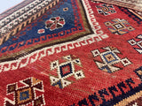 Fine Antique Persian Qashqai Rug 4' 3" x 7' 3"