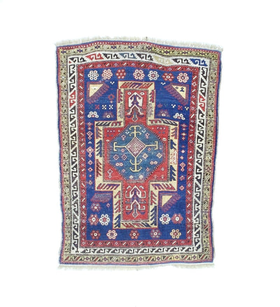 Fine Antique Caucasian Rug 3'0