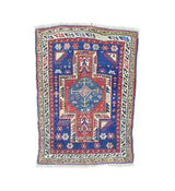 Fine Antique Caucasian Rug 3'0" x 4' 2''