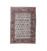 Antique Caucasian Shirvan Rug 3' 9" x 5' 2"