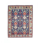 Antique Caucasian Kuba Rug 3'9" x 4' 10"