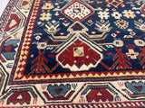 Antique Caucasian Kuba Rug 3'9" x 4' 10"