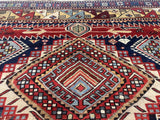 Antique Caucasian Karakashli Rug 4'3" x 8' 8''