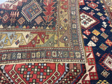 Antique Caucasian Karakashli Rug 4'3" x 8' 8''