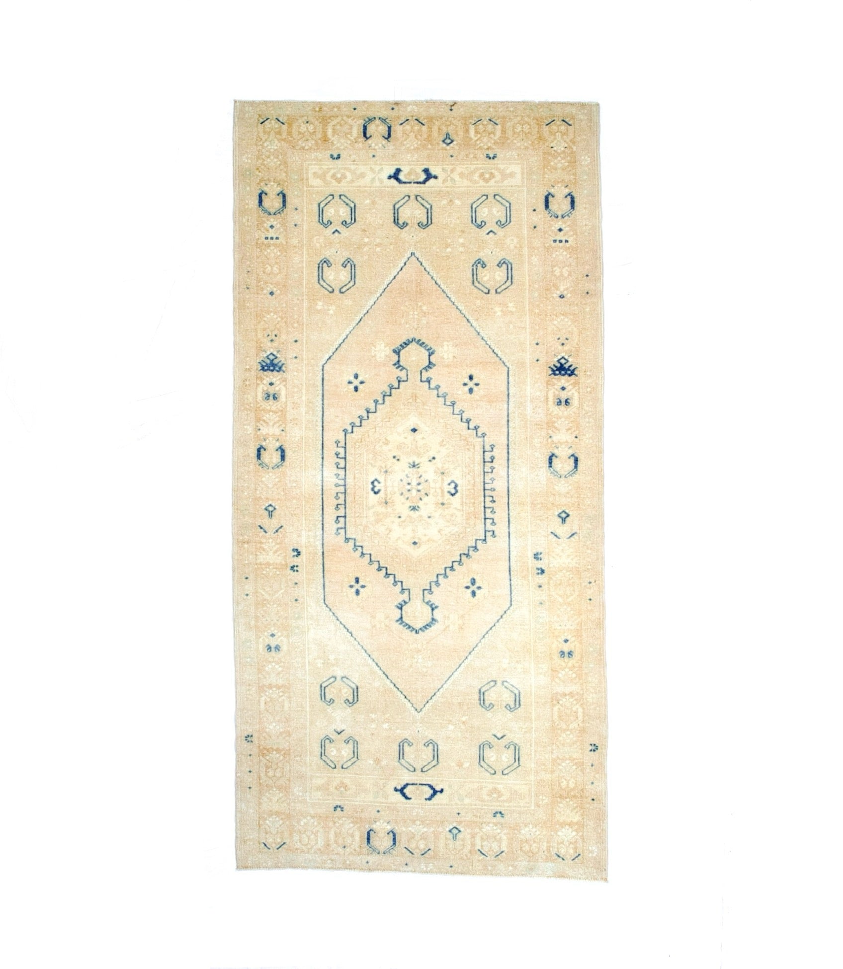 Vintage Oushak Rug 3'7" x 7' 6''