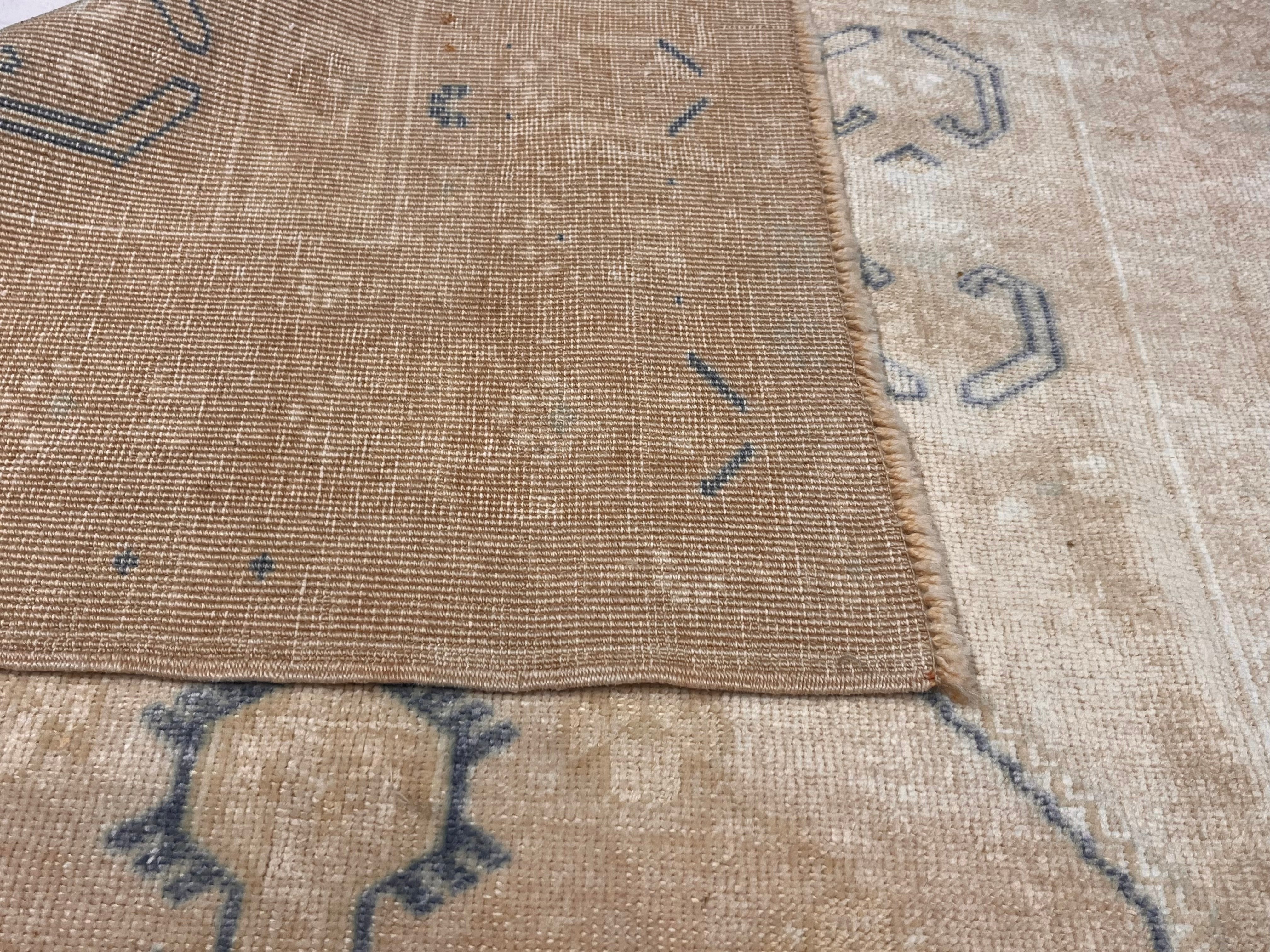 Vintage Oushak Rug 3'7" x 7' 6''