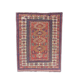 Antique Caucasian Kuba Rug 3'8" x 4' 11"