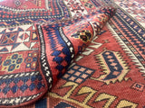 Antique Caucasian Kuba Rug 3'8" x 4' 11"