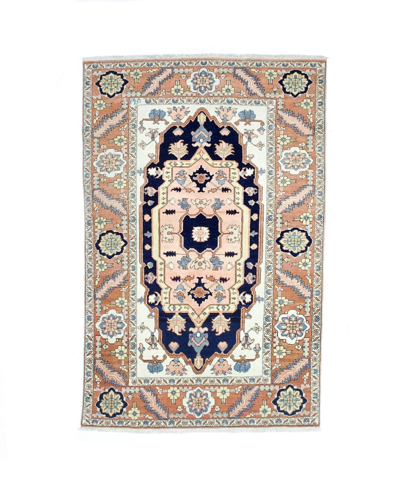 Fine Vintage Persian Heriz Serapi Rug 4'10" x 7' 6''