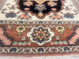 Fine Vintage Persian Heriz Serapi Rug 4'10" x 7' 6''