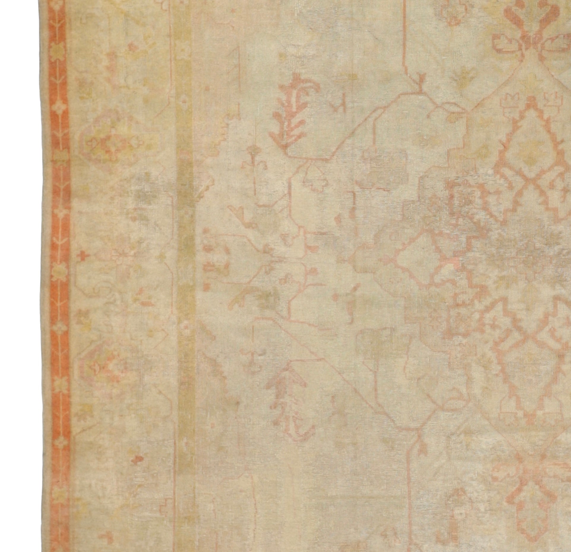 Fine Antique Oushak Rug 13'0" x 16' 10''