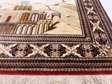 Extremely Fine  Silk Qum Pictorial with Jesus Christ 3' 3" x 4' 11"