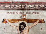 Extremely Fine  Silk Qum Pictorial with Jesus Christ 3' 3" x 4' 11"