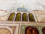 Extremely Fine  Silk Qum Pictorial with Jesus Christ 3' 3" x 4' 11"