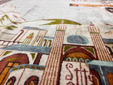 Extremely Fine  Silk Qum Pictorial with Jesus Christ 3' 3" x 4' 11"