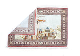 Extremely Fine  Silk Qum Pictorial with Jesus Christ 3' 3" x 4' 11"