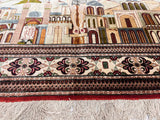 Extremely Fine  Silk Qum Pictorial with Jesus Christ 3' 3" x 4' 11"