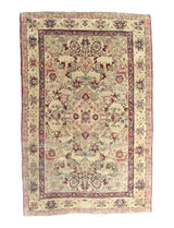 Antique Persian Lavar Kerman Rug 4' 2'' x 6' 6"