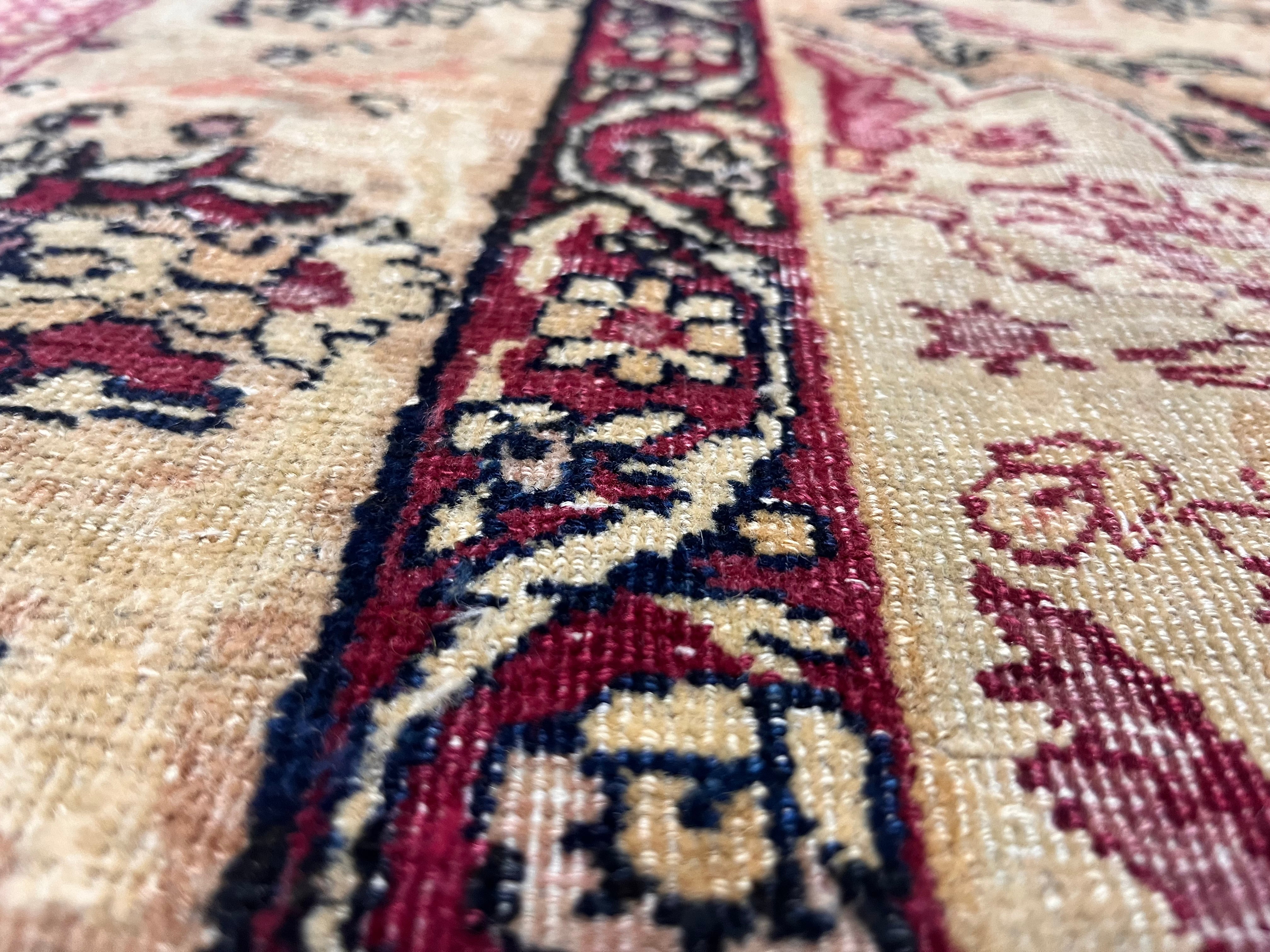 Antique Persian Lavar Kerman Rug 4' 2'' x 6' 6"