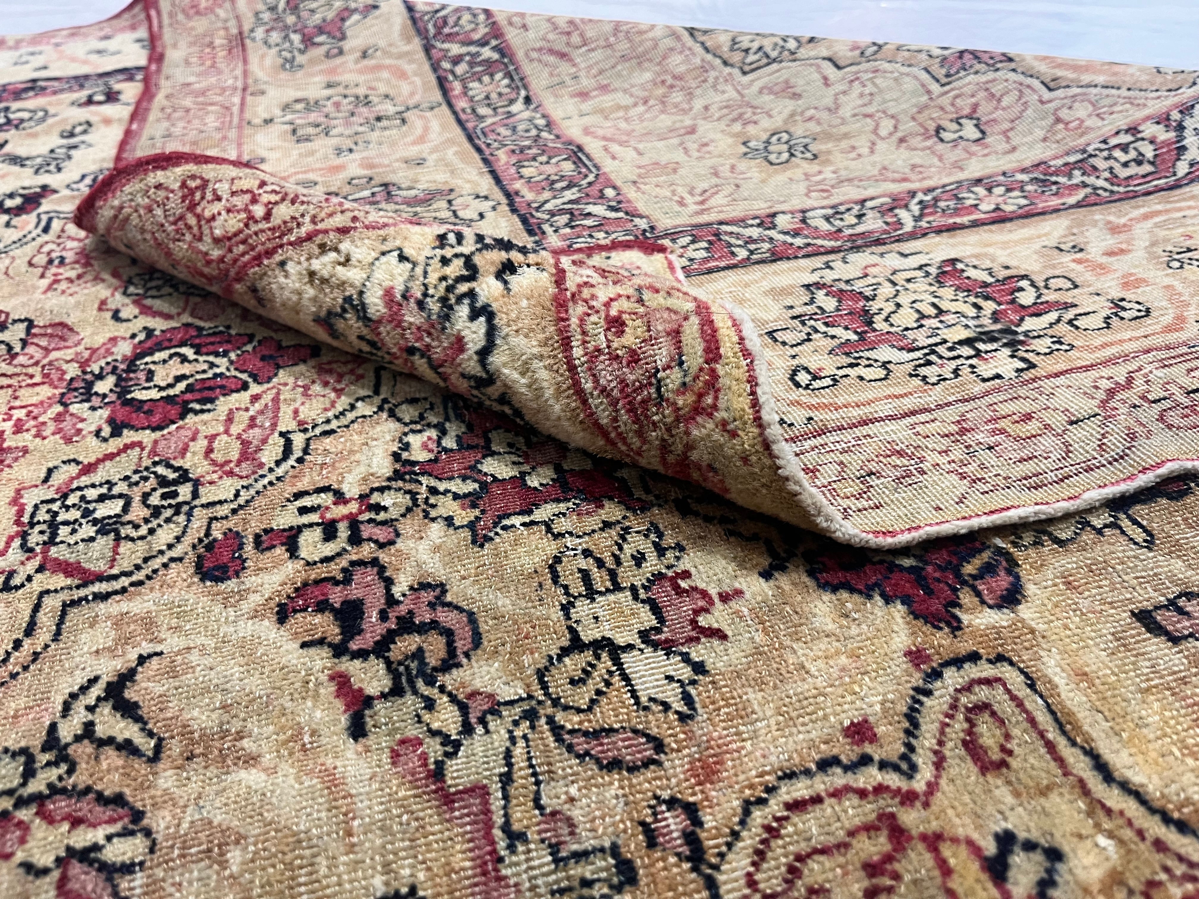 Antique Persian Lavar Kerman Rug 4' 2'' x 6' 6"